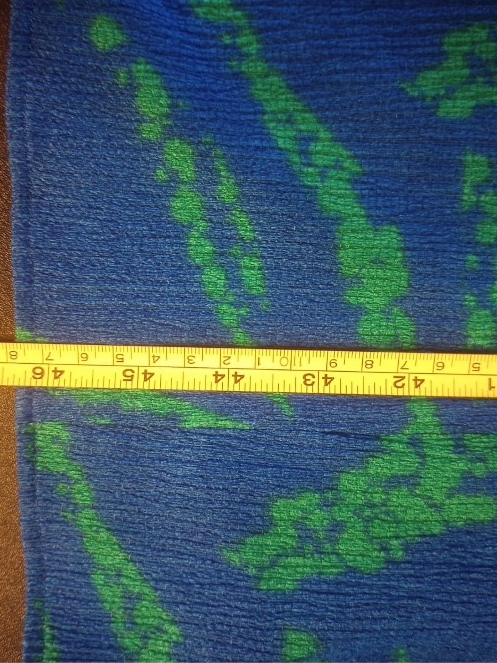 DKNYC Blue & Green Wrap Midi Dress with Leaf Print - Picture 7 of 7